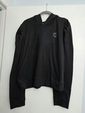 Juicy Couture Black Hoodie Sweatshirt with Crown Patch